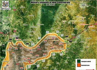 Sirija: Režim vješto koristi IDIŠ-ovu ofanzivu na Halep Mapa kontrole u Idlibu za 3. jun 2015.