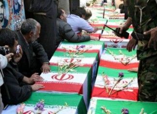 Iran priznao da je 400 Iranaca ubijeno samo u odbrani turbeta Sejide Zejneb u Damasku Sahrana ubijenih Iranaca
