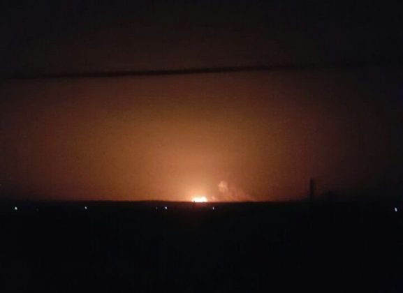 Fotografija mjesta eksplozije sa udaljenosti od oko 10 km