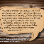 Tekfir fanatici gulati, pretjerivanje, Haduši