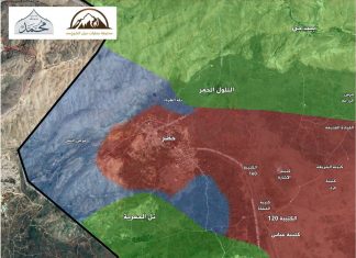 Velika eskalacija sukoba u Kunejtiri, izraelska artiljerija bombarduje sirijske pobunjenike Kunejtira-mapa