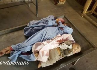 Foto: Troje djece i njihovi roditelji ubijeni u režimskom bombardovanju Dume, Sirija Troje djece i njihovi roditelji ubijeni u režimskom bombardovanju Dume