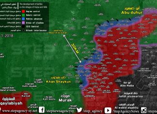 Idlib: Pobunjenici danas uspostavili kontrolu nad još 20 sela, vremenski uslovi otežavaju zračne udare MAPA: Stanje na jugoistoku pokrajine Idlib nakon današnjeg napretka (moguća manja odstupanja)