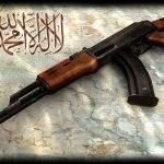 dzihad, mudzahid, zastava, puska