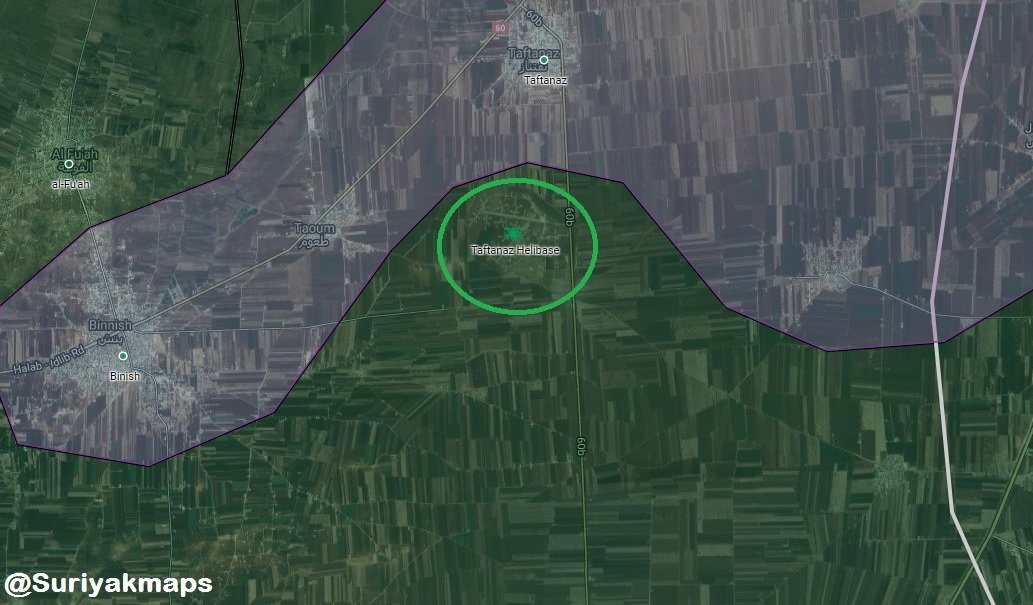 Taftanaz mapa