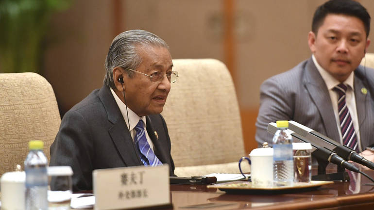Malaysia's Prime Minister Mahathir Mohamad visits China