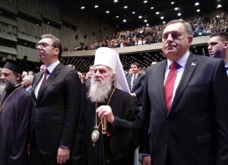 Srpski patrijarh Irinej najavljuje novi genocid: “Za Srbiju i Republiku Srpsku ne smiju i ne treba da postoje granice…” Dodik, Vučić i Irinej