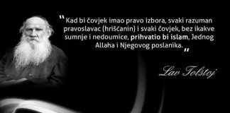 Lav Tolstoj: Kad bi čovjek imao pravo izbora, svaki razuman pravoslavac prihvatio bi islam tolstoj o islamu