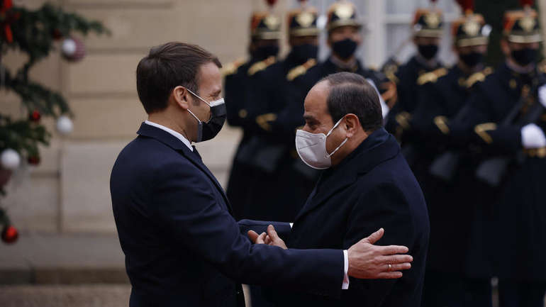 Egyptian President Abdel Fattah al-Sisi in Paris