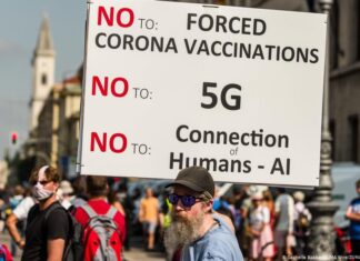 Austrija zabranila nacistima održavanje antikovid demonstracija Detalj sa anticovid demonstracija u Njemačkoj