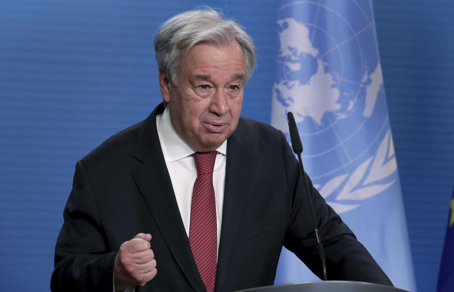 UN Secretary Generel Guterres in Berlin