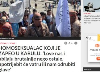 Zapadnjački i domaći mediji oplakuju afganistanske homoseksualce, strahuju od kazne talibana mediji-talibani