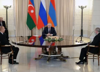 Armenija i Azerbejdžan dogovorili da neće koristiti silu Alijev-Putin-Pašinjan
