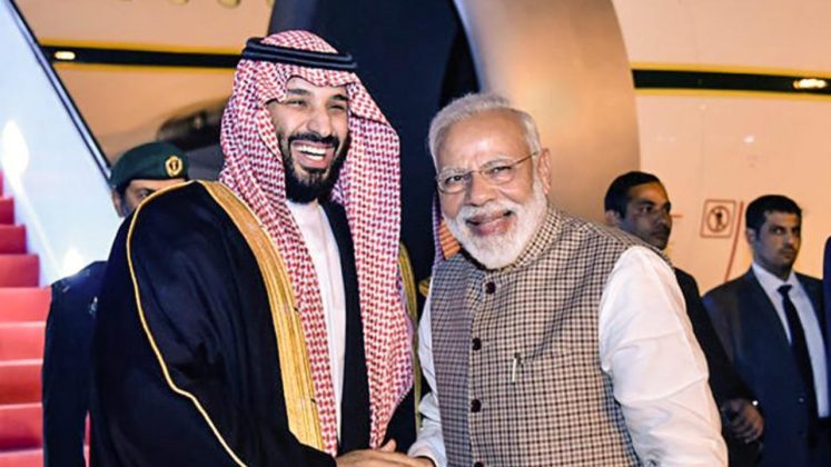 Genocidni hindu premijer Narendra Modi sa svojim bratom Muhammedom bin Selmanom de facto vladarem Saudijske Arabije