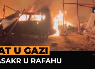 Izrael izveo napad na šatore za raseljene osobe u Rafahu, ljudi su živi izgorjeli