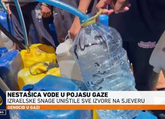 Izrael uništio sve izvore vode u sjevernoj Gazi