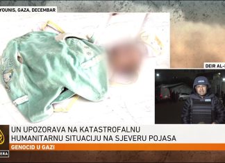 Osma beba umrla od smrzavanja u Gazi, Izrael danas ubio 88 Palestinaca, među njima 13 članova iste porodice