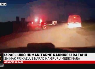 Novi snimak izraelskog napada na humanitarne i medicinske radnike u Rafahu