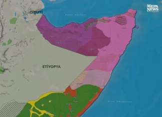 Najnovija situacija u Somaliji: Mapa kontrole područja u Somaliji
