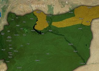 Mapa najnovije situacije u Siriji